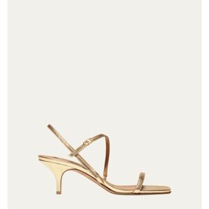 Chic Gold Strappy Heels